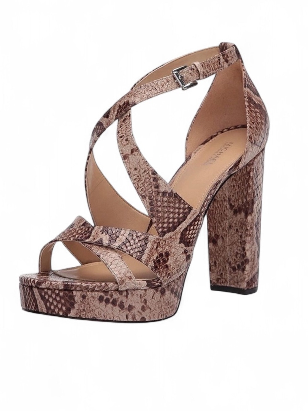 Michael KORS Lorene Leather Platform Sandal